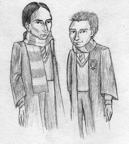 young Snape and Lupin